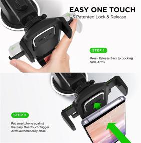 img 3 attached to 📱 iOttie Easy One Touch 4 Universal Car Mount Phone Holder Desk Stand - Dash & Windshield for iPhone, Samsung, Moto, Huawei, Nokia, LG, Smartphones (Black)