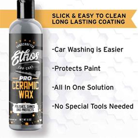 img 1 attached to 🛩️ Aerospace Coating Protection - Ethos Ceramic Wax PRO, Ceramic Polish and Top Coat, Deep Mirror Shine, Slick, Hydrophobic Finish - Includes Foam Applicator