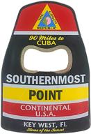 🌴 key west souvenir: southernmost point bottle opener with magnet - authentic florida memento! logo