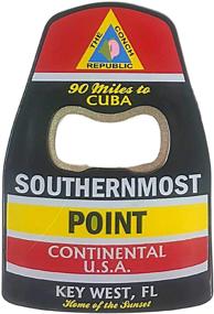 img 4 attached to 🌴 Key West Souvenir: Southernmost Point Bottle Opener with Magnet - Authentic Florida Memento!