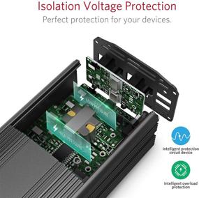 img 2 attached to Обзор автомобильного инвертора постоянного тока на переменный ток BESTEK 300 Вт, 12 В постоянного тока на 110 В переменного тока с двойным USB автомобильным адаптером.