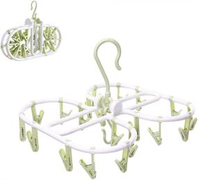 img 4 attached to 👕 Eazosyku Foldable Clip and Drip Hangers: 20 Clips for Efficient Laundry Drying & Storage