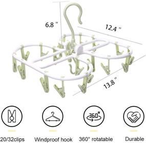 img 3 attached to 👕 Eazosyku Foldable Clip and Drip Hangers: 20 Clips for Efficient Laundry Drying & Storage