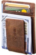 viosi leather magnetic pocket wallet men's accessories for wallets, card cases & money organizers logo