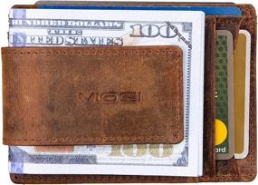 img 1 attached to Viosi Leather Magnetic Pocket Wallet Men's Accessories for Wallets, Card Cases & Money Organizers