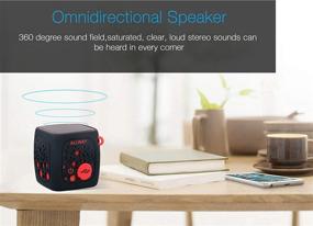 img 3 attached to Компактные Bluetooth-колонки: маленькие портативные беспроводные колонки ALLWAY с мощным стереозвуком, глубоким басом, слотом для карт TF 🔊, расширенным диапазоном Bluetooth 5.0 до 164 футов для ноутбука, MacBook Pro, iPhone, Echo, автомобиля и многого другого.