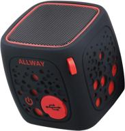 компактные bluetooth-колонки: маленькие портативные беспроводные колонки allway с мощным стереозвуком, глубоким басом, слотом для карт tf 🔊, расширенным диапазоном bluetooth 5.0 до 164 футов для ноутбука, macbook pro, iphone, echo, автомобиля и многого другого. логотип
