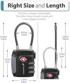 img 1 attached to Fosmon Approved Luggage Re Settable Combination