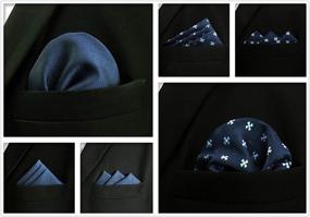 img 1 attached to Pieces Assorted Pocket Square Handkerchiefs Men's Accessories in Handkerchiefs