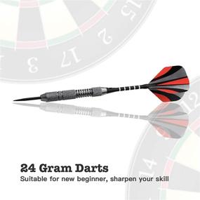 img 3 attached to 🎯 Rose Kuli Steel Tip Darts Set - 12 Professional Metal Tipped Darts with Aluminum Shafts and Brass Barrels, Extra Flights, and Darts Case