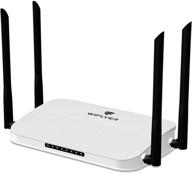 🔥 wiflyer ac1200mbps dual band wifi router with high-speed performance for home, streaming, and gaming, gigabit ethernet ports, 4×5dbi high gain antenna, usb2.0 port, tf card slot logo