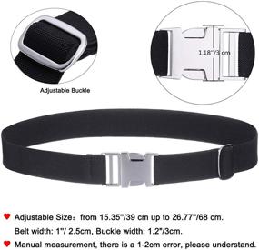 img 2 attached to 👧 2PCS Children Boys Zinc Alloy Belts - Easy Clasp Adjustable Buckle Belt for Toddlers Boys Girls: Premium Quality and Secure Fastening