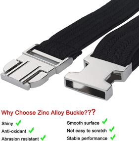 img 3 attached to 👧 2PCS Children Boys Zinc Alloy Belts - Easy Clasp Adjustable Buckle Belt for Toddlers Boys Girls: Premium Quality and Secure Fastening