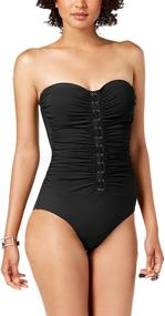 img 2 attached to Profile Gottex Womens Bandeau Swimsuit Women's Clothing