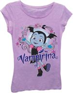 disney little vampirina sleeve t shirt girls' clothing logo