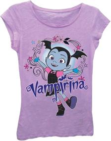 img 1 attached to Disney Little Vampirina Sleeve T Shirt Girls' Clothing