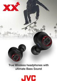 img 3 attached to 🎧 JVC HA-XC50T XX True Wireless Headphone Earbuds - Enhanced Bass, 14-Hour Battery, Water & Dust Proof (IP55), Shock Proof (Red)