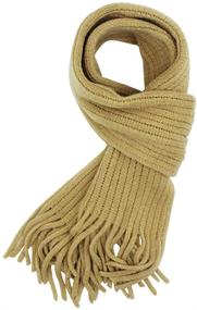 img 3 attached to 🧣 Девичий шарф с бахромой и плетением - модные аксессуары в категории шарфы