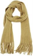🧣 девичий шарф с бахромой и плетением - модные аксессуары в категории шарфы логотип