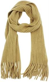 img 4 attached to 🧣 Девичий шарф с бахромой и плетением - модные аксессуары в категории шарфы
