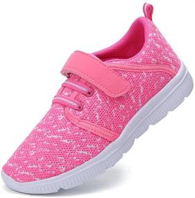 img 3 attached to Girls' Athletic Shoes: Abertina Lightweight Breathable Running Sneakers for Optimal Performance