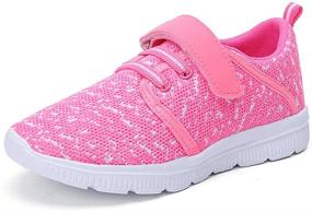 img 4 attached to Girls' Athletic Shoes: Abertina Lightweight Breathable Running Sneakers for Optimal Performance