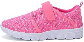 img 2 attached to Girls' Athletic Shoes: Abertina Lightweight Breathable Running Sneakers for Optimal Performance