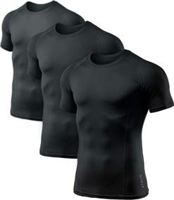img 4 attached to ATHLIO Compression Baselayer T Shirts Athletic Outdoor Recreation