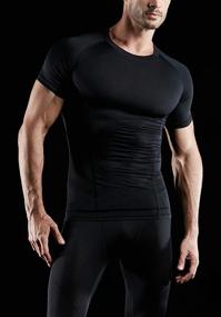 img 1 attached to ATHLIO Compression Baselayer T Shirts Athletic Outdoor Recreation