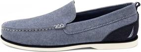 img 3 attached to Nautica Minter Loafer Casual Shoe Chambray 9 5