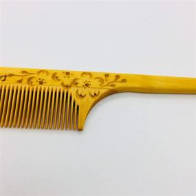 img 3 attached to 🎋 Authentic Japanese Hair Comb: Bamboo Park Tsuge Wood Comb (3 Sizes) - Delicate Japanese Craftsmanship (8.2 inch)