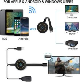 img 2 attached to 📶 4K Wireless Display Dongle: Stream HD Mirroring from iPhone, Android, Mac to TV Projector - WiFi, Miracast, Airplay, DLNA Supported (5G+2.4G)