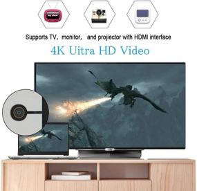 img 1 attached to 📶 4K Wireless Display Dongle: Stream HD Mirroring from iPhone, Android, Mac to TV Projector - WiFi, Miracast, Airplay, DLNA Supported (5G+2.4G)