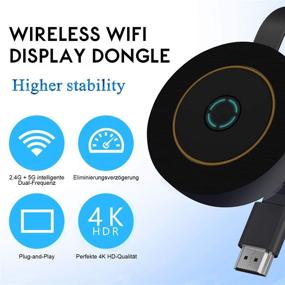 img 3 attached to 📶 4K Wireless Display Dongle: Stream HD Mirroring from iPhone, Android, Mac to TV Projector - WiFi, Miracast, Airplay, DLNA Supported (5G+2.4G)
