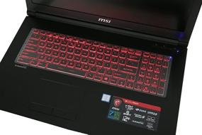 img 1 attached to 🎮 TPU Keyboard Cover for MSI Gaming Laptops GS76 GP76 GP65 GL65 GE65 GE75 GL75 GS75 GF75 WS75 WE75 GP75 GT76 GP76 GE76 GE73VR GS73 GT73 GT73VR GE63 GL63 Raider, Creator 17M Series