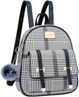 🎒 kkxiu women's convertible leather mini daypack: versatile small backpack purse for girls logo