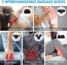 img 1 attached to 🌟 NURSAL Rechargeable Back Massager: Ultimate Pain Relief for Back, Neck, Shoulders, Legs and Feet