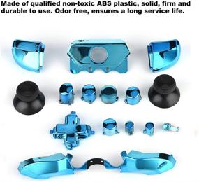 img 2 attached to ❎ Xbox One Full Button Set - Thumbsticks, ABXY Buttons, D-pad, Triggers - Replacement Parts for Microsoft Xbox One Controller with 3.5mm Jack (Blue)