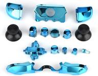 ❎ xbox one full button set - thumbsticks, abxy buttons, d-pad, triggers - replacement parts for microsoft xbox one controller with 3.5mm jack (blue) logo