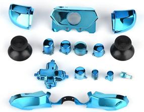 img 4 attached to ❎ Xbox One Full Button Set - Thumbsticks, ABXY Buttons, D-pad, Triggers - Replacement Parts for Microsoft Xbox One Controller with 3.5mm Jack (Blue)