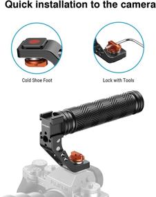 img 3 attached to 📷 Zoopper Multi-Purpose Top Handle Side Handle Grip: 3 Cold Shoe Mounts, Arri Locating Holes for Camera Hot Shoe & Cage