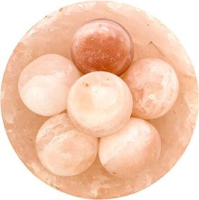 img 1 attached to 🌊 Naturally Sourced Himalayan Salt Ball Bowl: Rakaposhi