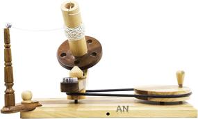 img 4 attached to Большой быстрый намотчик шерстяных нитей с диаметром катушки 14,5 см и держателем для ниток - аксессуары для вязания и вязания крючком.