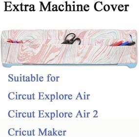 img 3 attached to 👜 Удобная сумка для Cricut Explore Air и Maker (фиолетовая) - Организуйте и перевезите свои основные принадлежности!