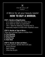 💎 danielle double crystal ball 10x magnification vanity mirror: enhance your beauty routine with precision and glamour logo