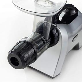 img 2 attached to 🥤 Omega NC1000HDS Juice Extractor and Nutrition System: Quiet, Easy to Clean, BPA-Free Masticating Juicer with Reverse Function – 200-Watt, Silver