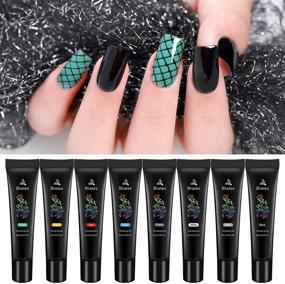 img 4 attached to 💅 Herasa Nail Stamping Gel Polish Set - 8 Colors UV LED Nail Polish Gel for Nail Art Stamping Plate, DIY, 8ML Each Color, Christmas Gifts & Decorations