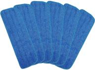 🧹 pack of 6 microfiber spray mop replacement heads - compatible with bona floor care system for effortless wet/dry floor cleaning logo