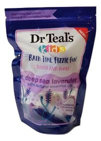 img 1 attached to 🛁 Enhance Your Kids' Bath Time with Dr Teal's Fizzie Fun Scented Bath Bombs - Deep Sea Lavender with Natural Essential Oils