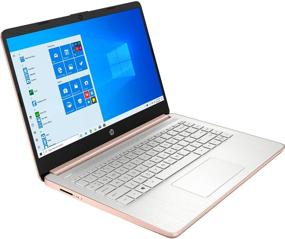 img 2 attached to HP Premium 14-inch HD Laptop, 2021 Edition - Intel Dual-Core, 2.8GHz, 8GB RAM, 64GB eMMC, Webcam, Bluetooth, HDMI, Wi-Fi, Rose Gold, Windows 10 - Includes 1 Year Microsoft 365